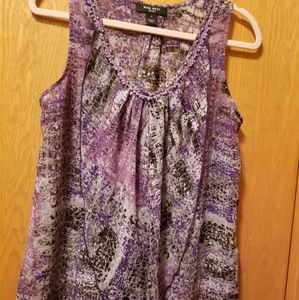 Shirt with purple, gray and black